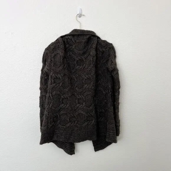 J. Crew Brown Cable Knit Cardigan - Picture 3 of 11